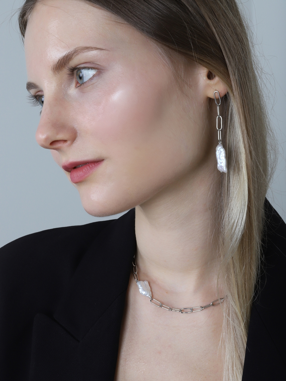Minimalist Silver925, Fresh Water Pearl Jewelry PS156N - Favorite among K-Drama Actresses