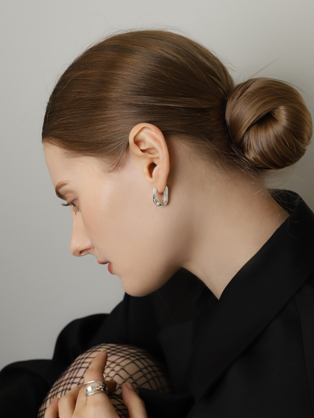 Minimalist Silver925 Jewelry PS159E - Favorite among K-Drama Actresses