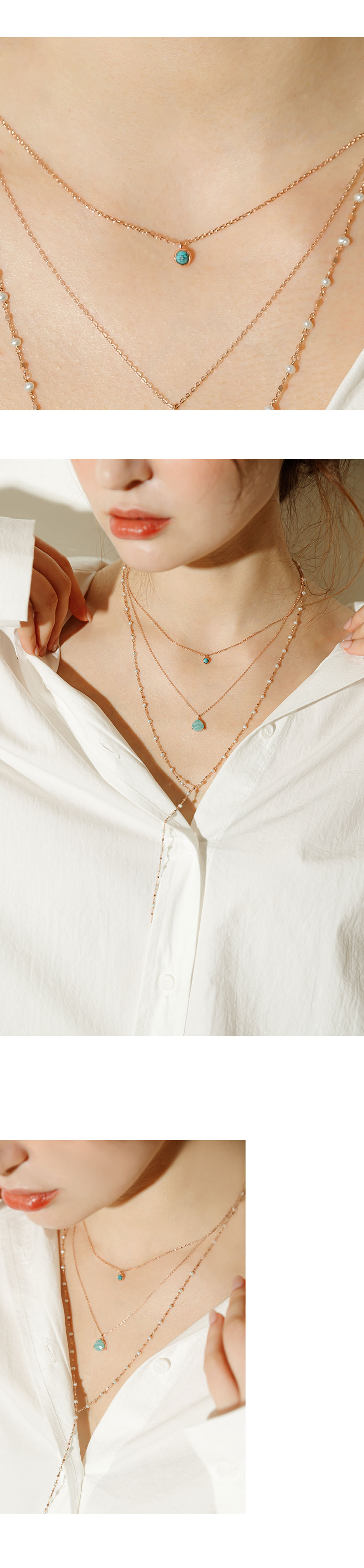 Silver925 Ozel Birthstone Collection Necklace ES094N Detail Cut