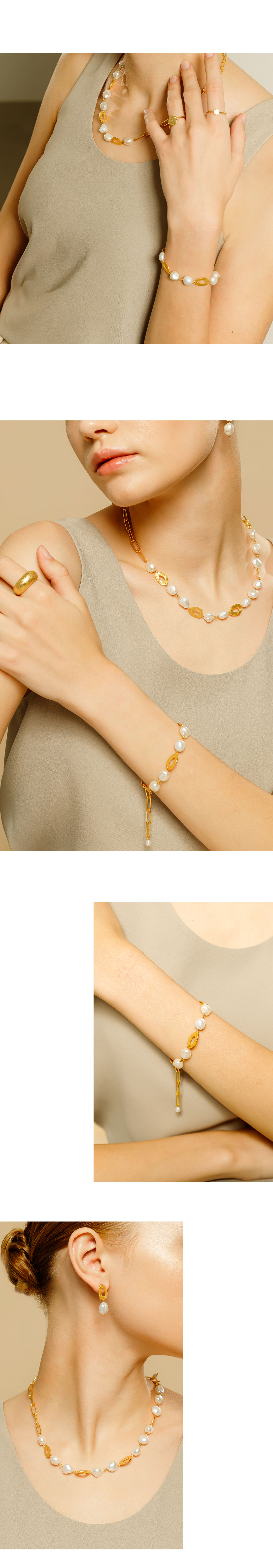 Silver925 Glaze Pearl Bracelet OZ-SV0092BR Detail Cut