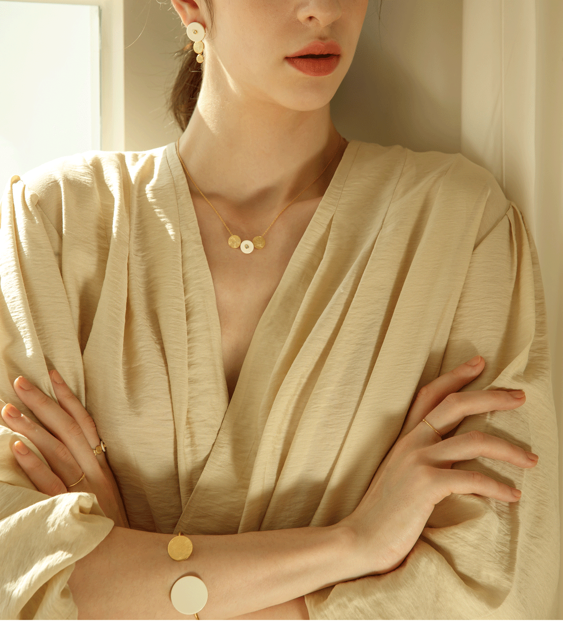 OZEL [Celeb Pick] Dew Necklace PB003N Main Photography