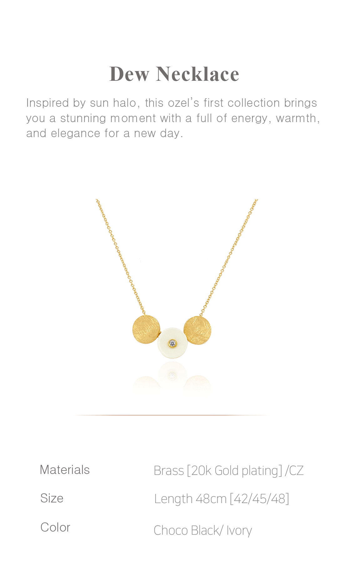 [Celeb Pick] Dew Necklace PB003N Detail Cut