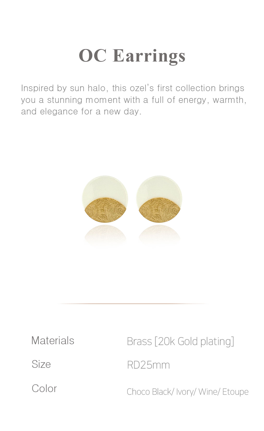 OC Earrings PB010E Detail Cut