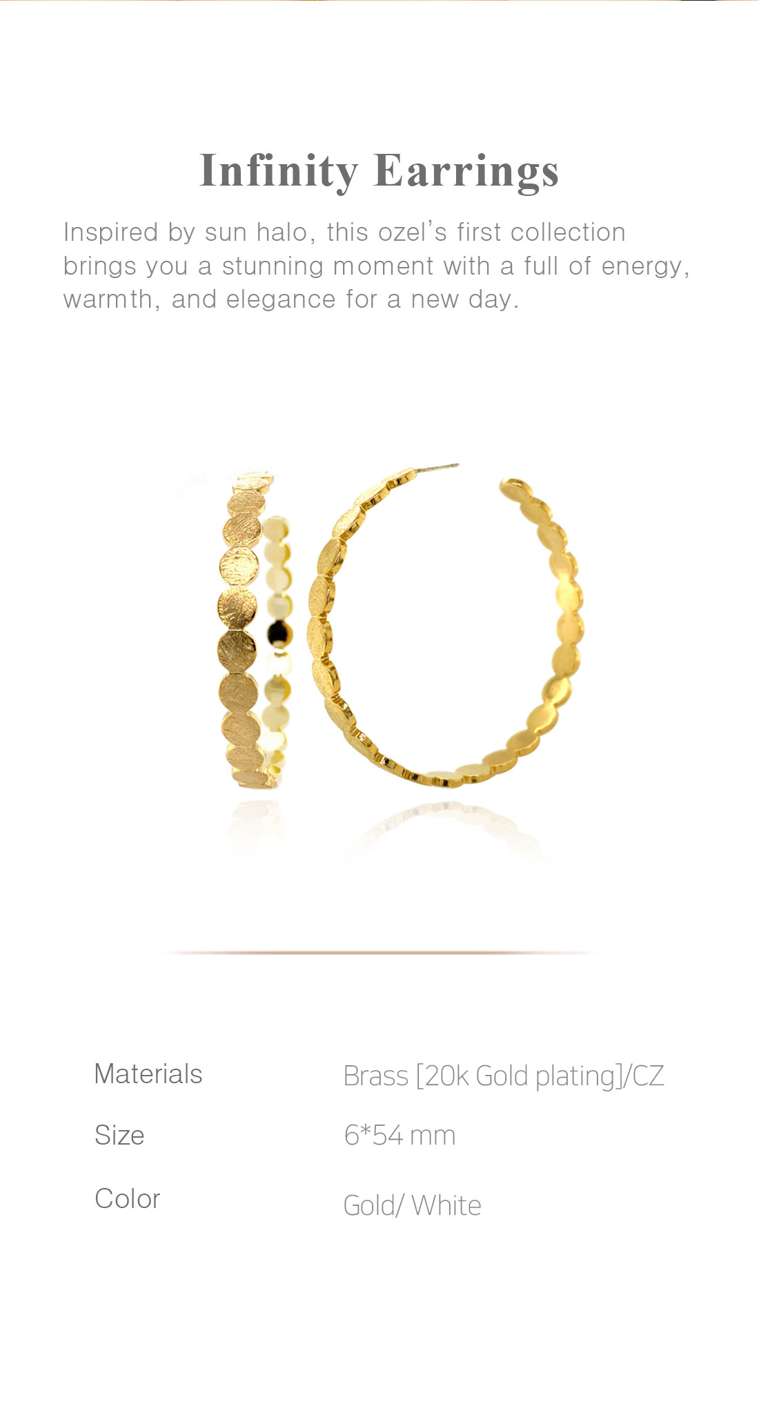 [Celeb Pick] Infinity Earrings PB019E Detail Cut