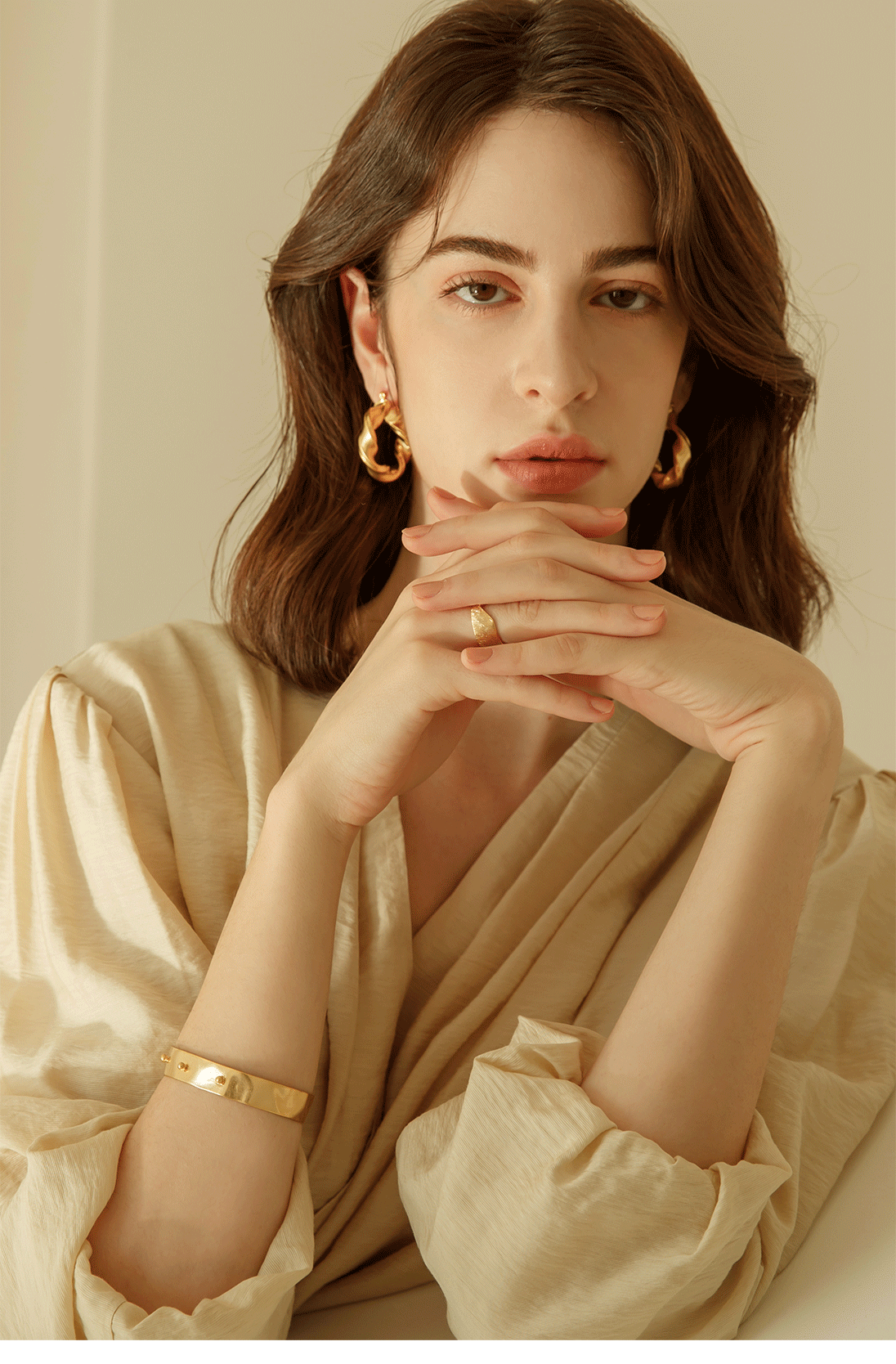 OZEL [Celeb Pick] Enlace Earrings PB030E Main Photography