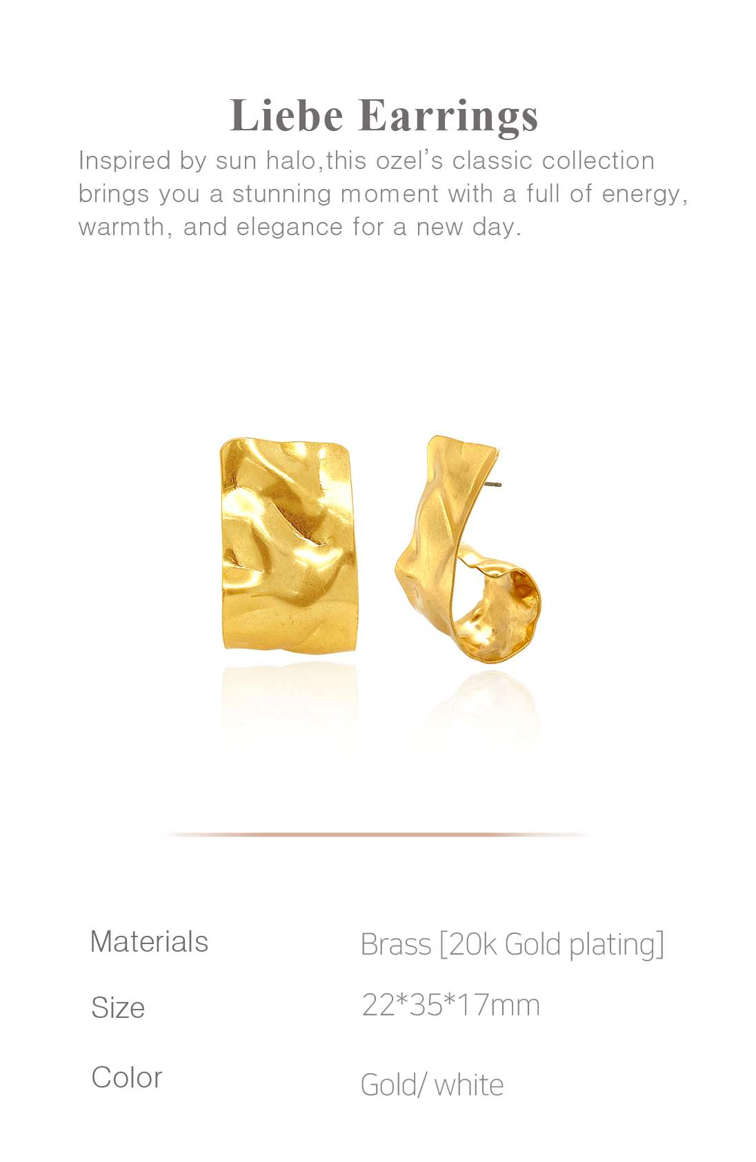 Liebe Earrings PB031E Detail Cut
