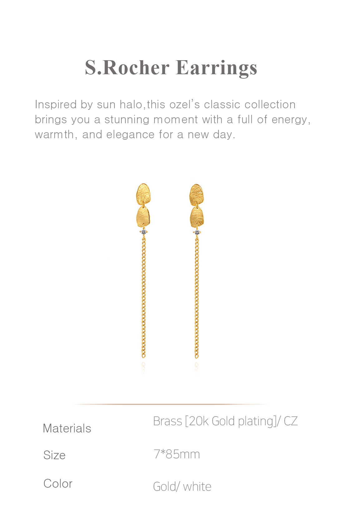 S.Rocher Earrings PB035E Detail Cut