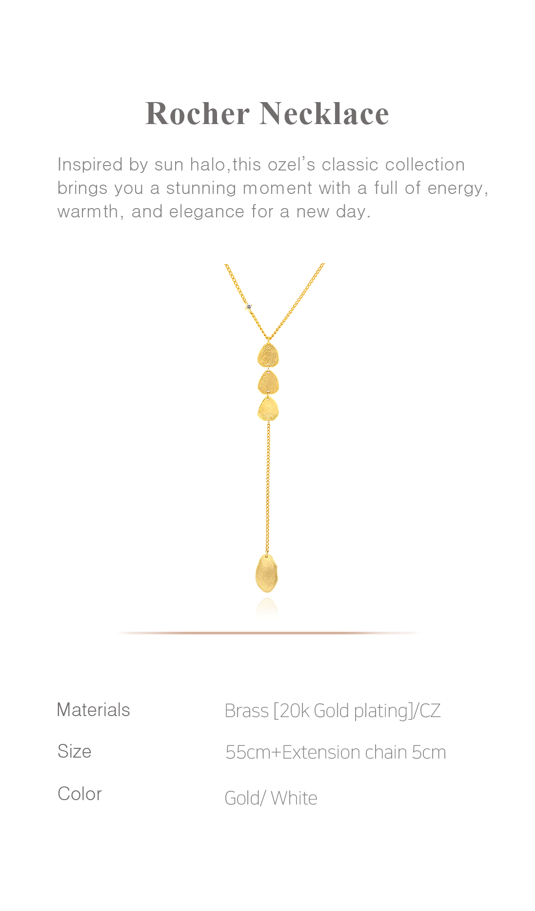 Rocher Necklace PB035N Detail Cut