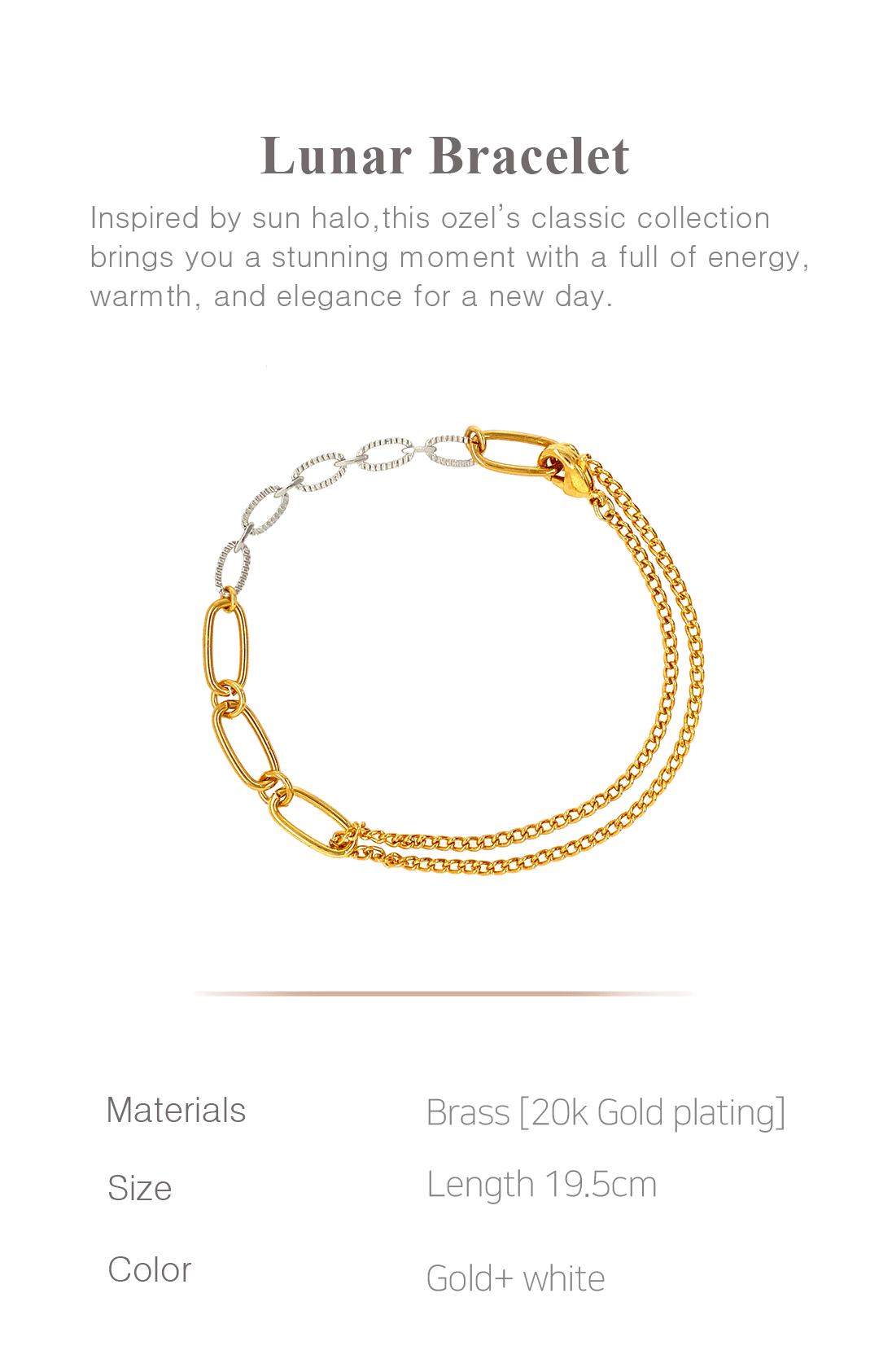 Lunar Bracelet PB038B Detail Cut