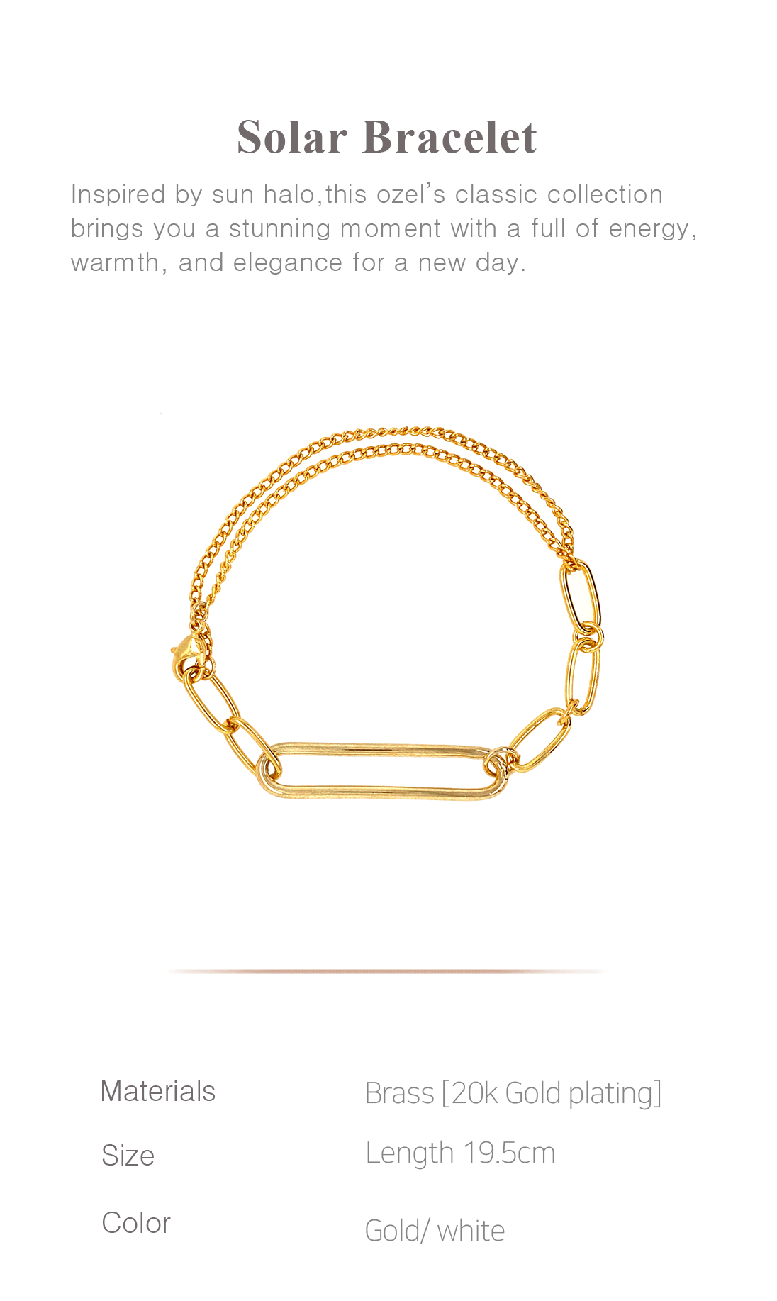 Solar Bracelet PB039B Detail Cut