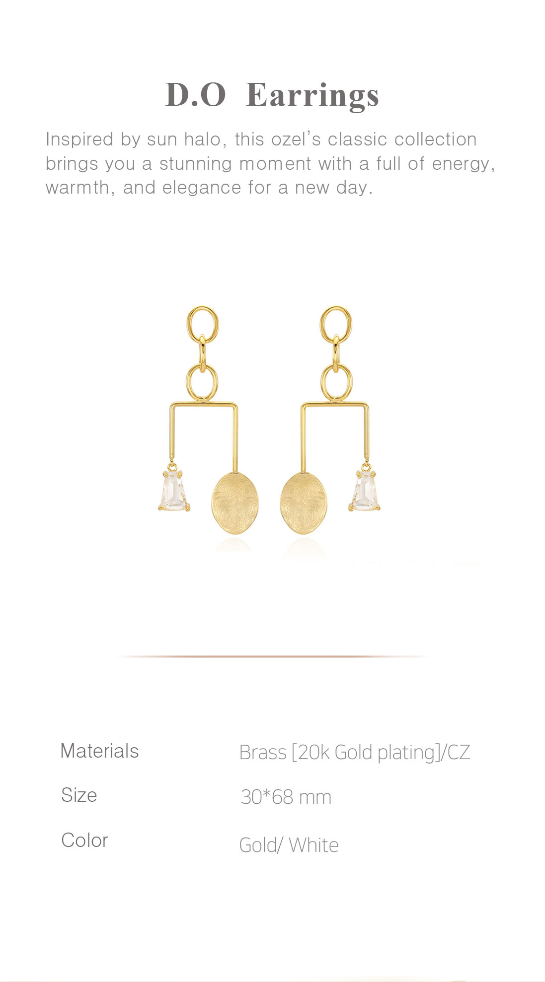 D.O II Earrings PB040-1E Detail Cut