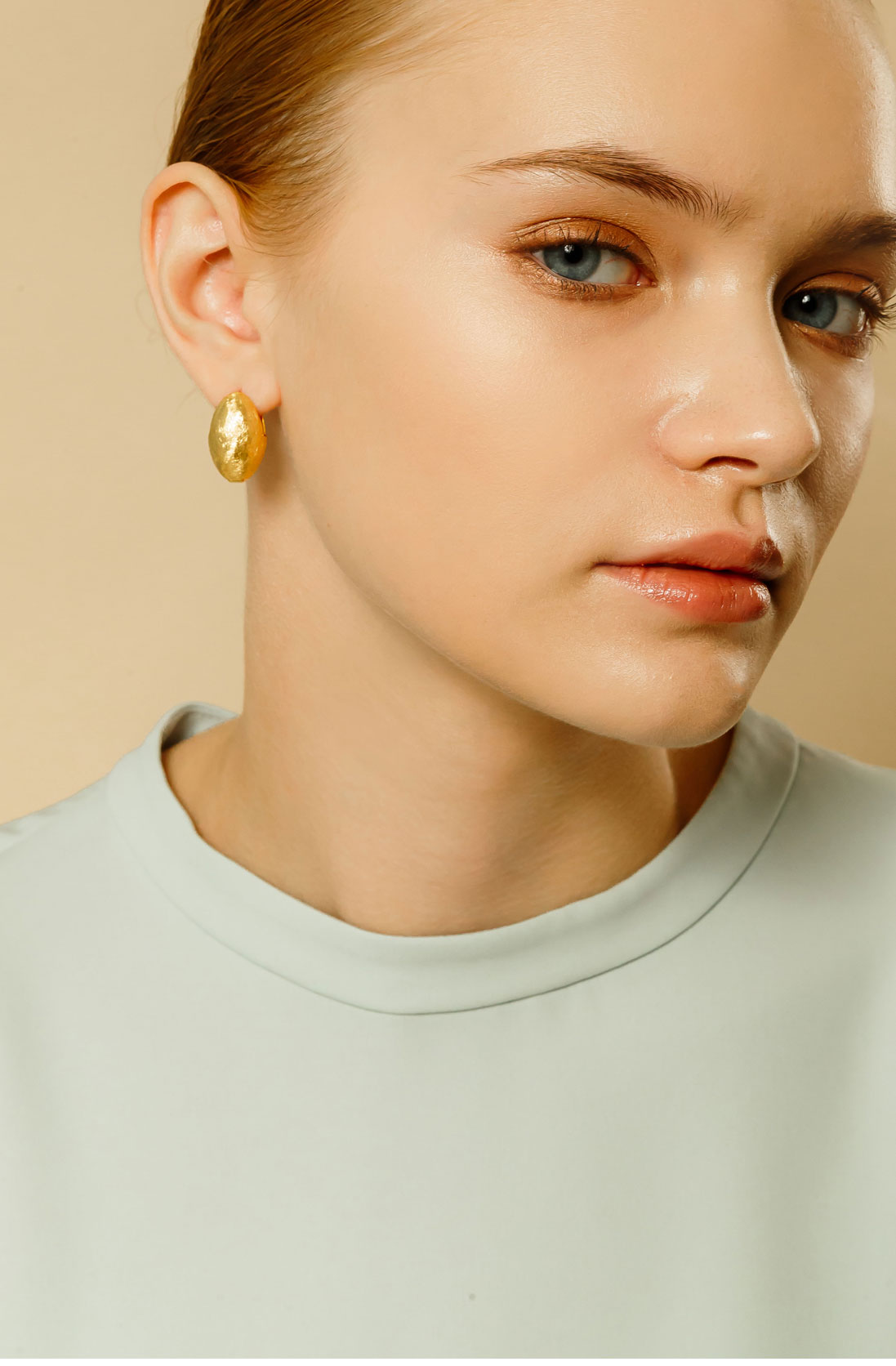 OZEL Oval Earrings PB041E Main Photography