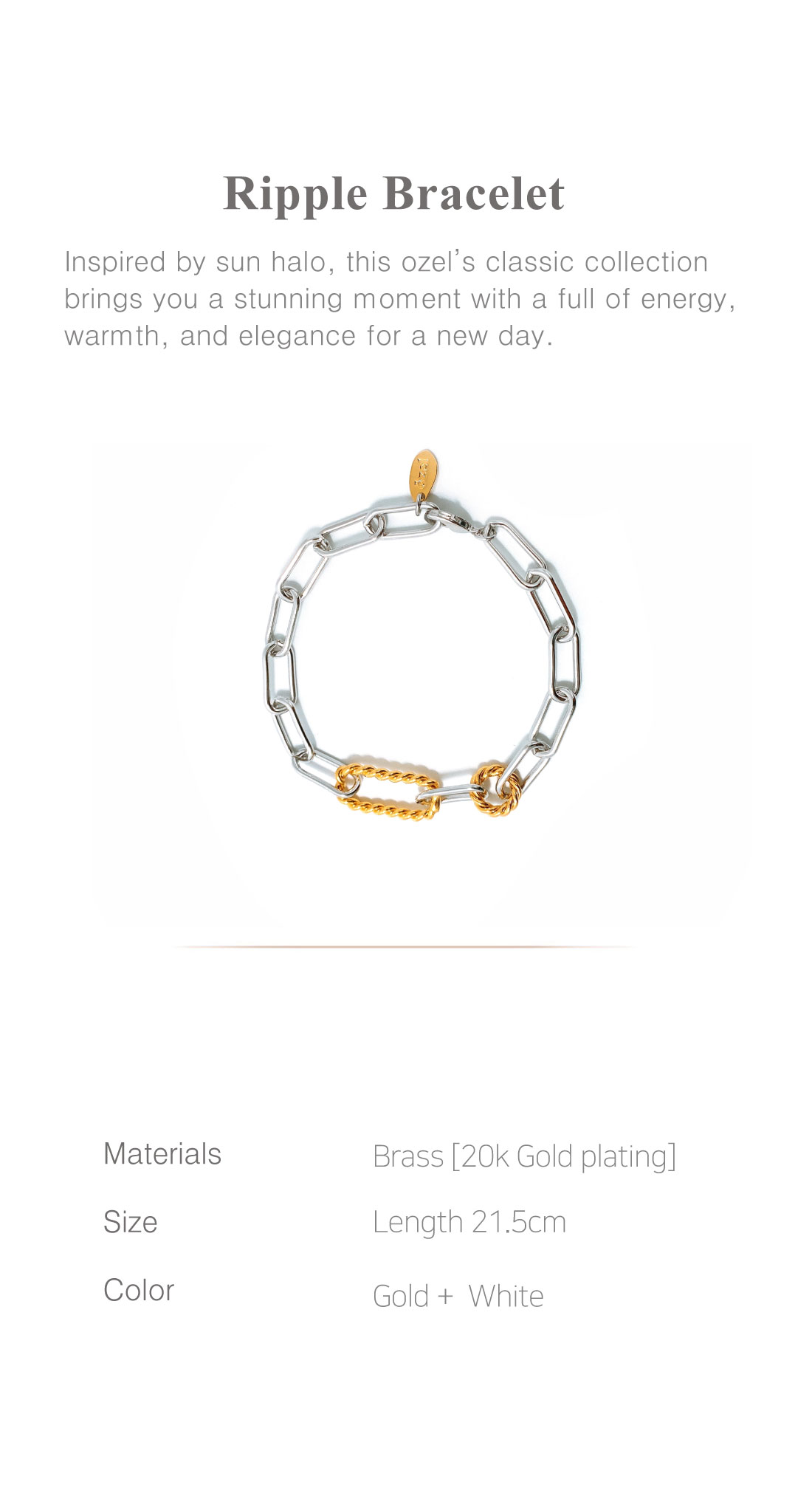 [Celeb Pick] Ripple Bracelet PB043B Detail Cut