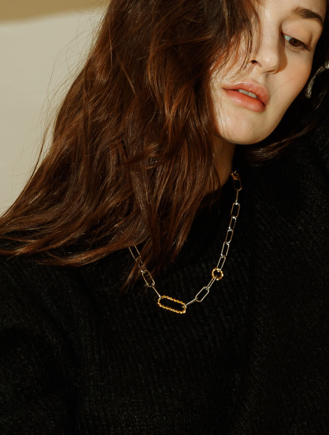OZEL [Celeb Pick] Ripple Necklace PB043N Main Photography