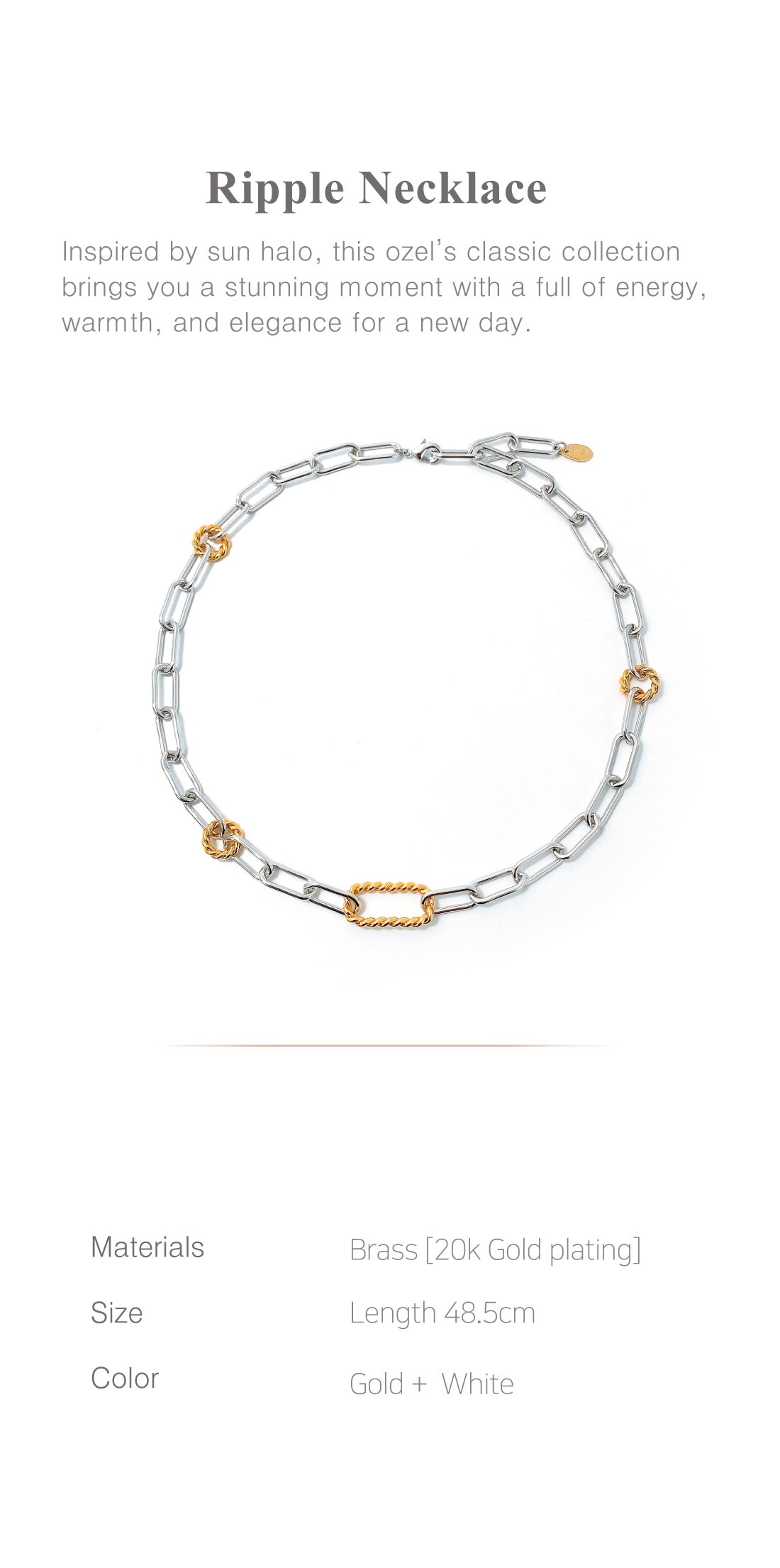 [Celeb Pick] Ripple Necklace PB043N Detail Cut