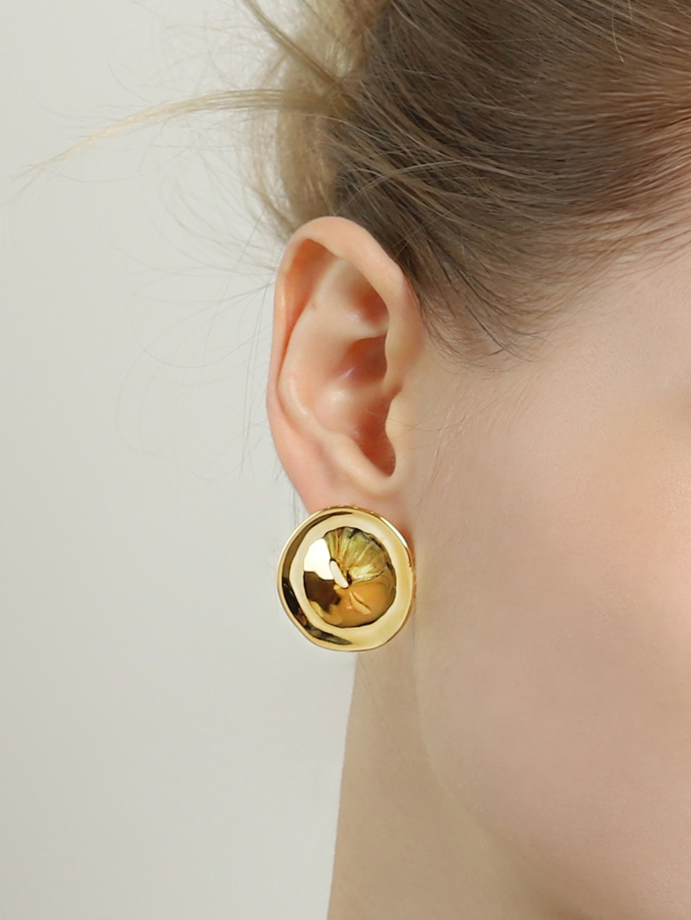 Little Mushroom Button Earrings PB128E Detail Cut