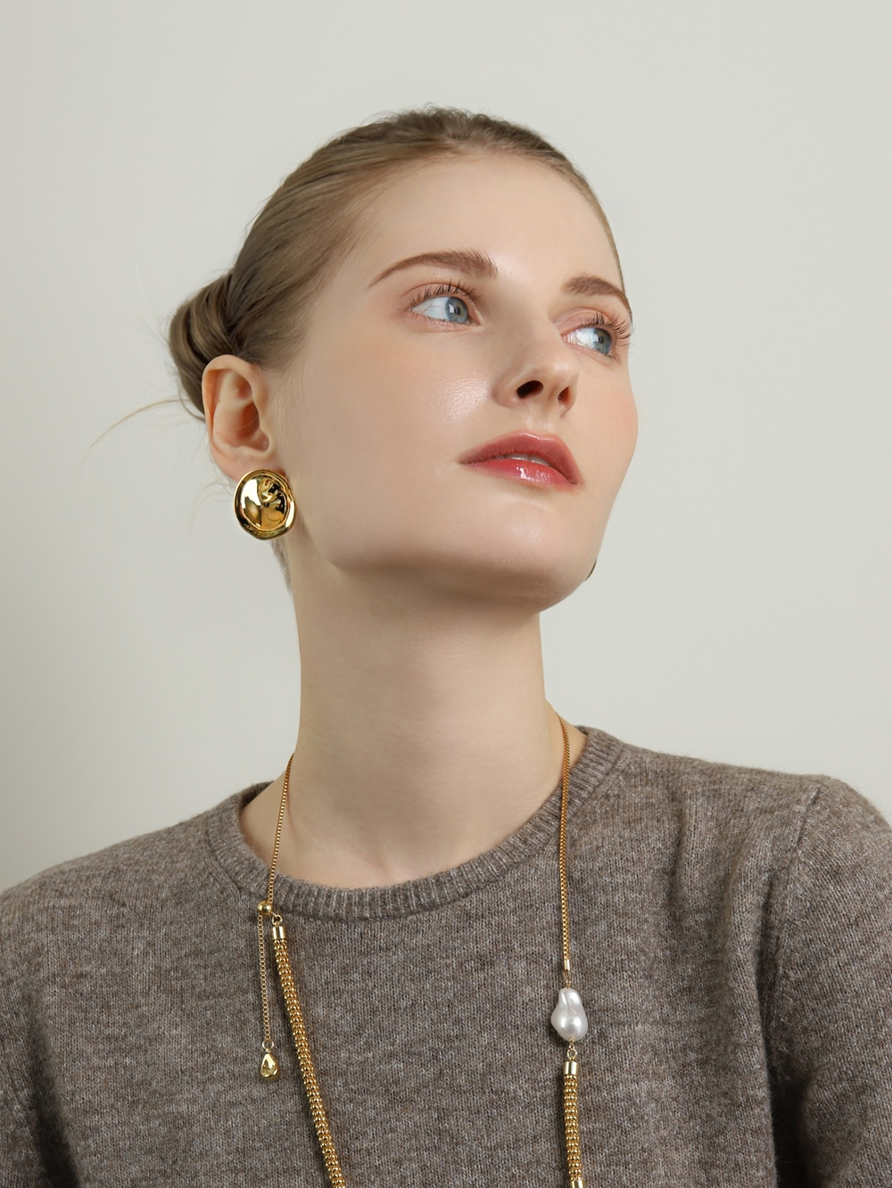 Little Mushroom Button Earrings PB128E Detail Cut