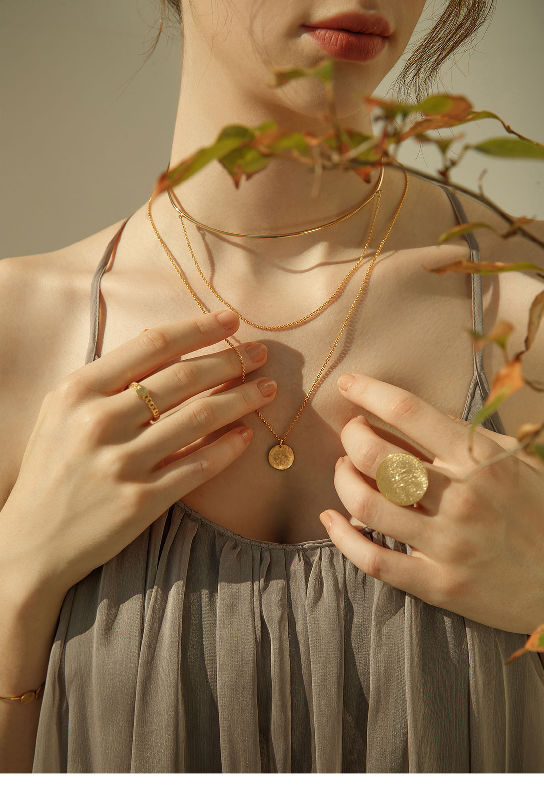 OZEL [Celeb Pick] Silver925 Moment Silver Necklace PS001N Main Photography