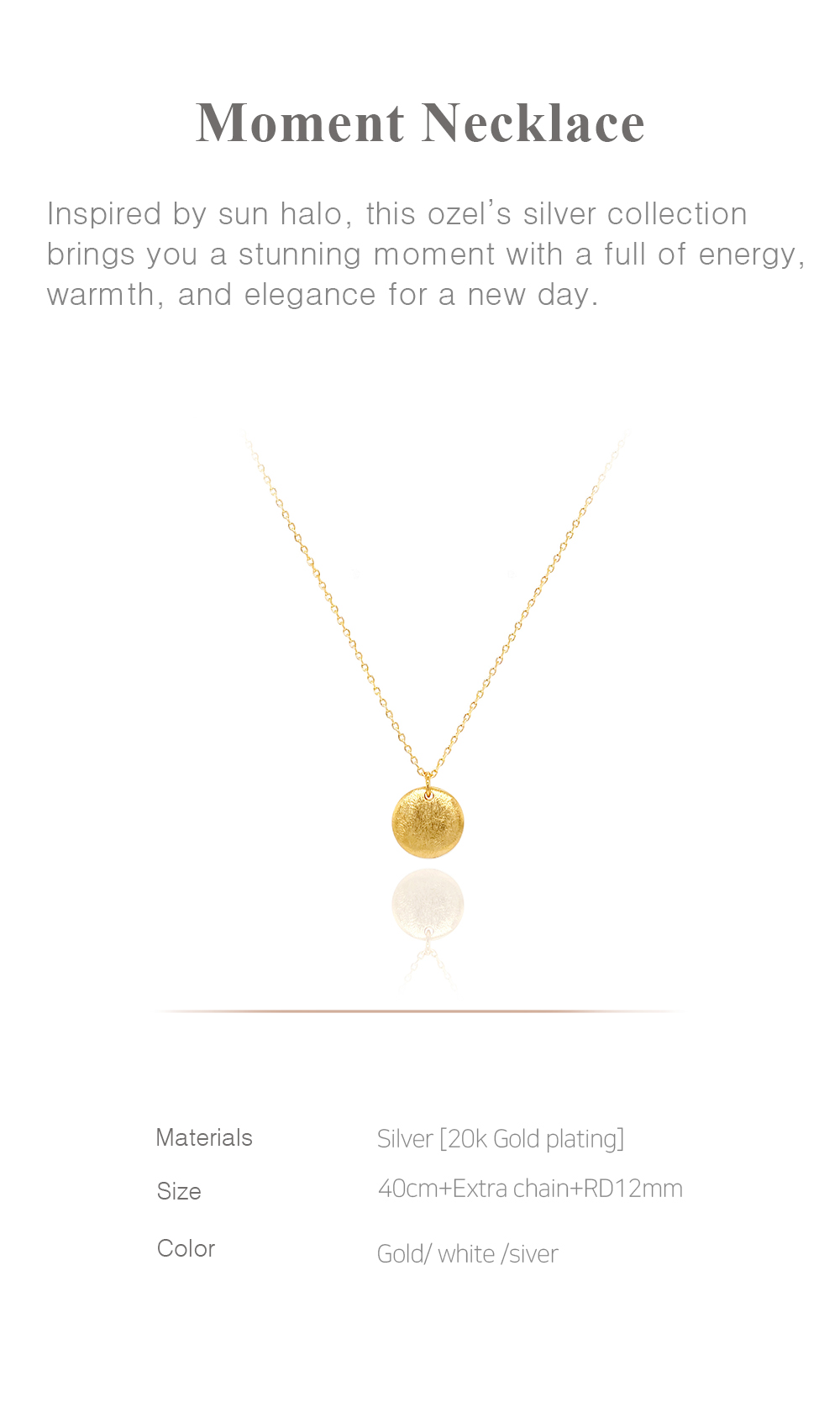 [Celeb Pick] Silver925 Moment Silver Necklace PS001N Detail Cut
