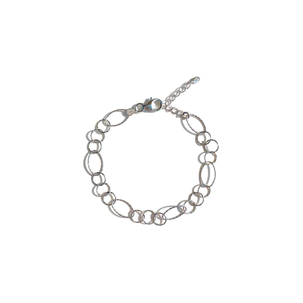 OZEL Silver925 Italy Chain Bracelet PS003B Main Photography