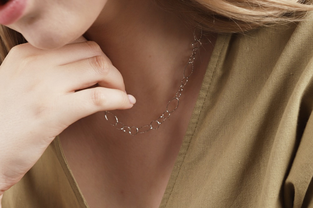 [Celeb Pick] Silver925 Italy Chain Necklace PS003N Detail Cut