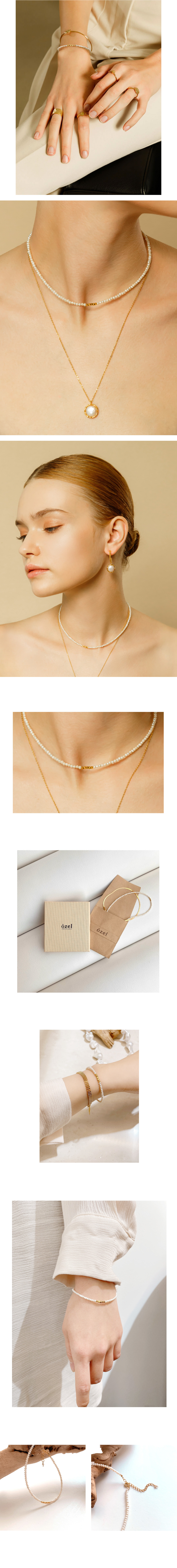 Silver925 Layer Pearl Bracelet PS007B_PE Detail Cut