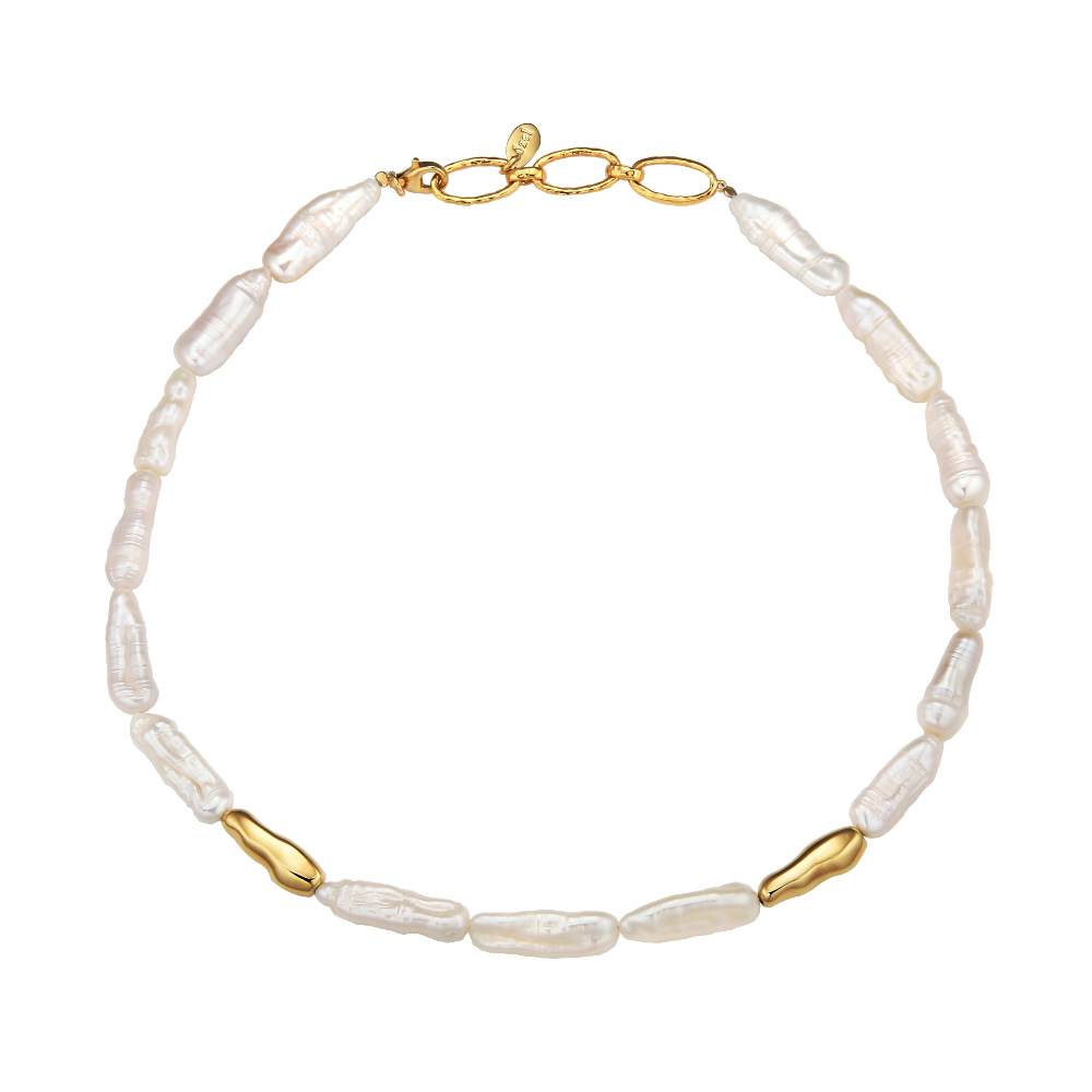 OZEL Silver925 Kiesel II Fresh Water Pearl Necklace PS011N Main Photography