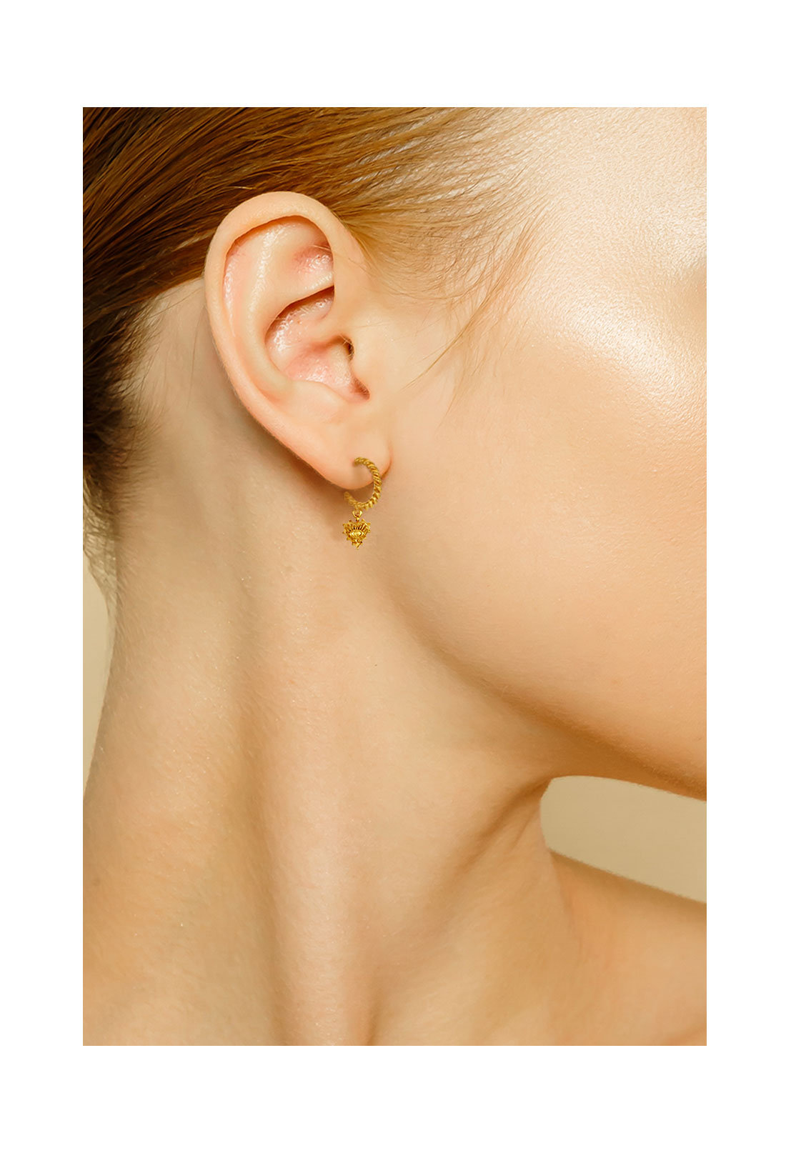 OZEL Silver925 Ancient ♡ Earrings PS014E Main Photography