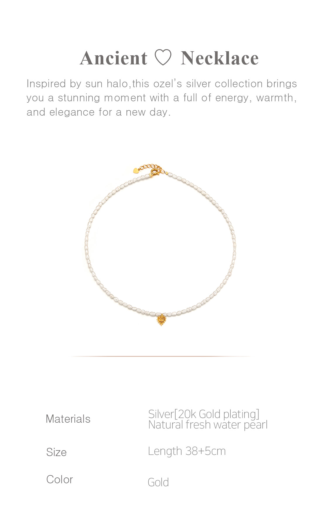 [Celeb Pick] Silver925 Ancient ♡ Fresh Water Pearl Necklace PS014N Detail Cut