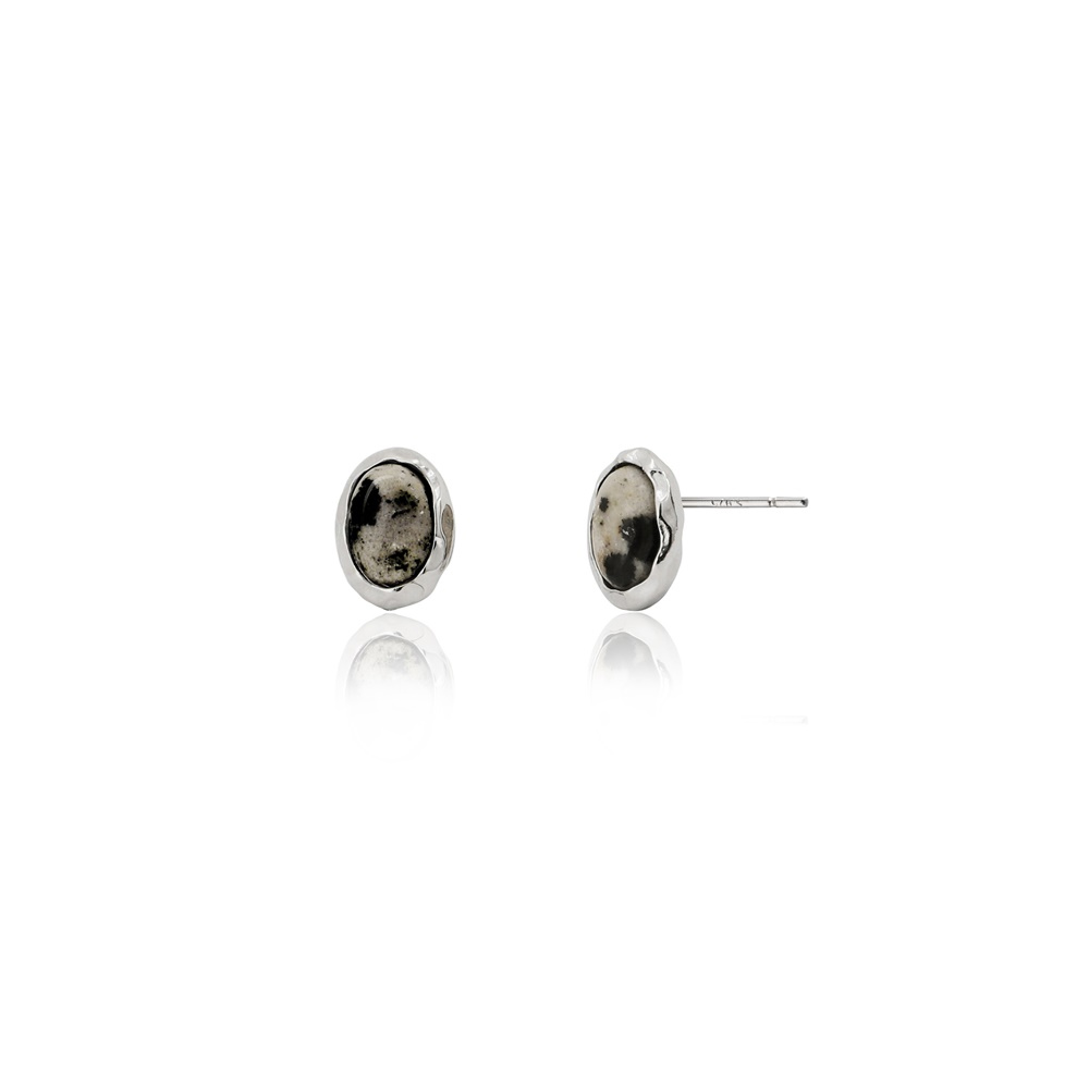 OZEL [Celeb Pick] Silver925 Dalmatian Earrings PS015E Main Photography