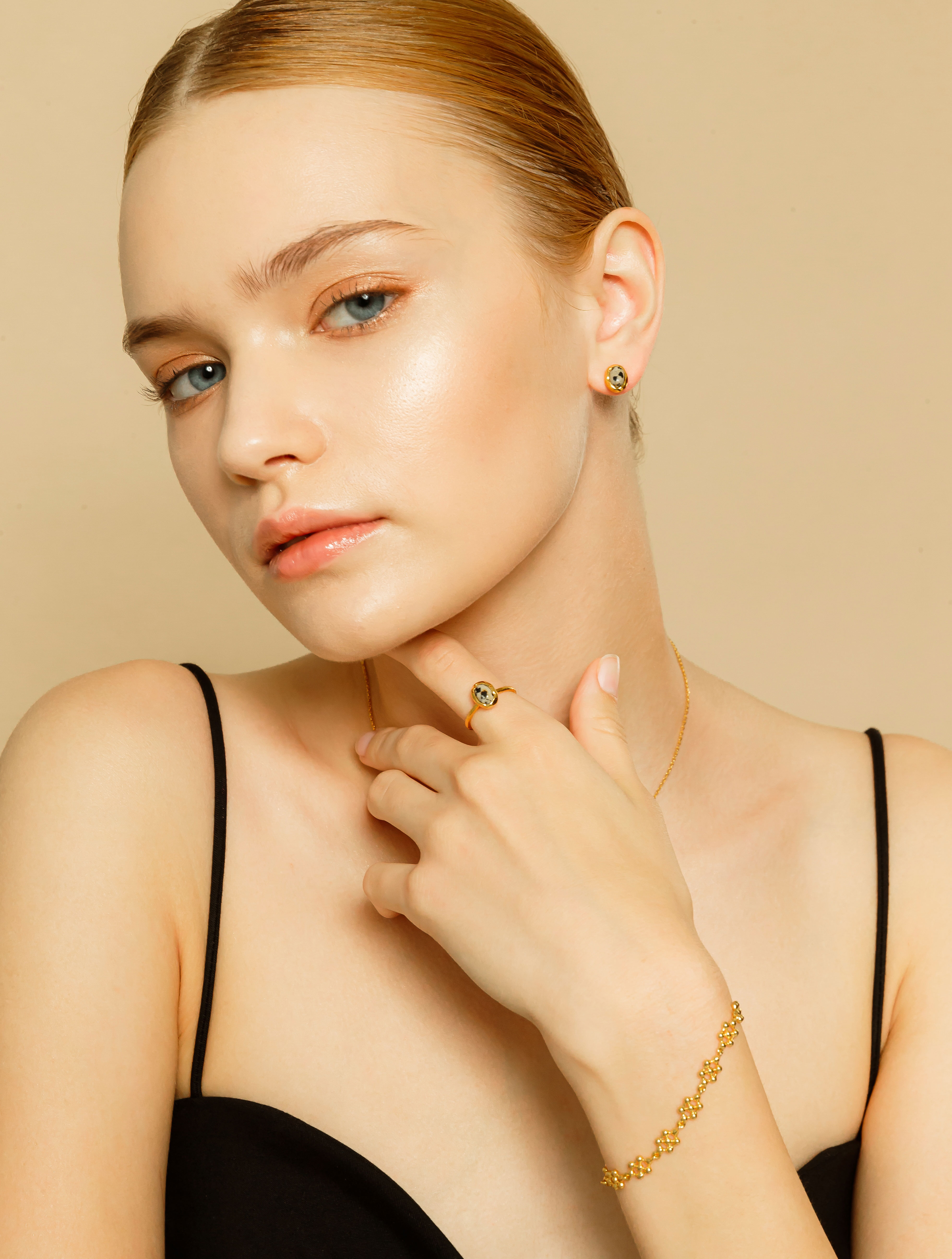 [Custom] [Celeb Pick] Silver925 Oval Stone Ring PS015R Detail Cut
