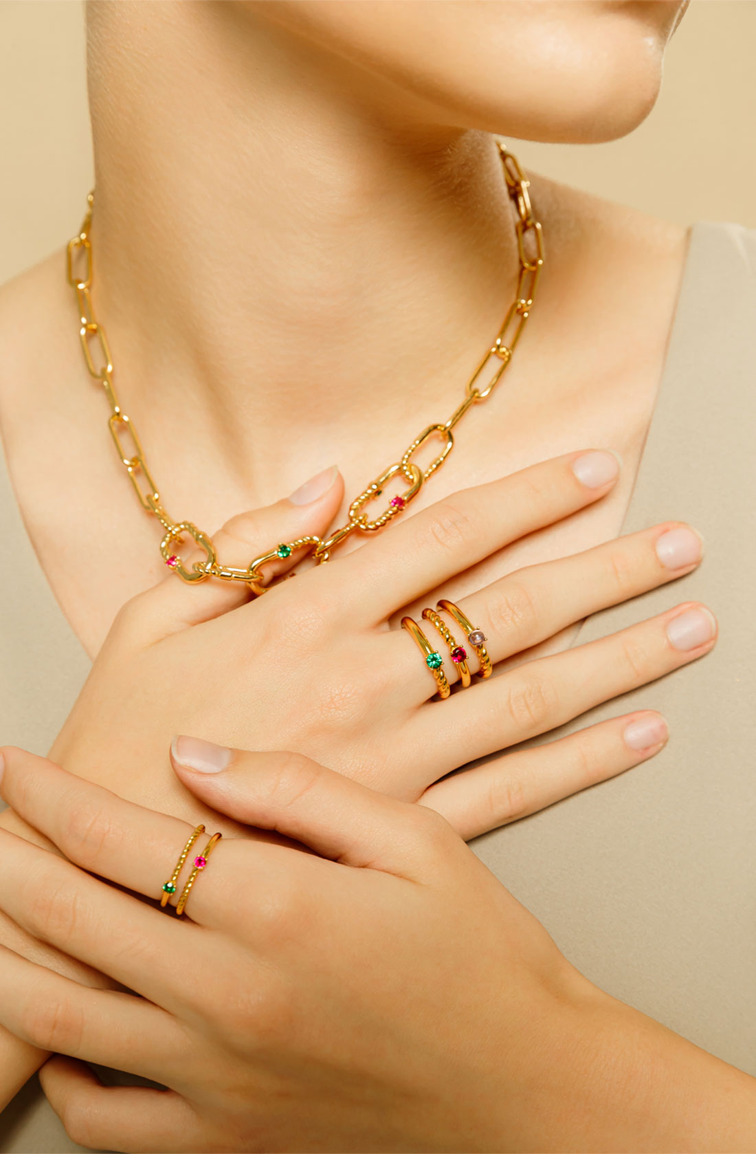 OZEL [Celeb Pick] Silver925 Ellipse Necklace PS019N Main Photography