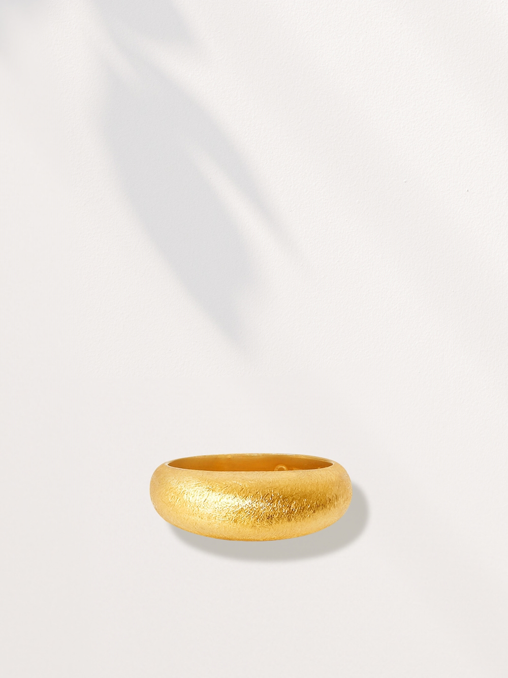 [Custom] [Celeb Pick] Silver925 Classic Dome Glossy & Signature Texture Ring PS021R Detail Cut
