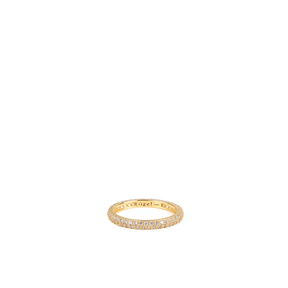[Custom] Silver925 CZ 2Row Setting Ring PS035R Detail Cut