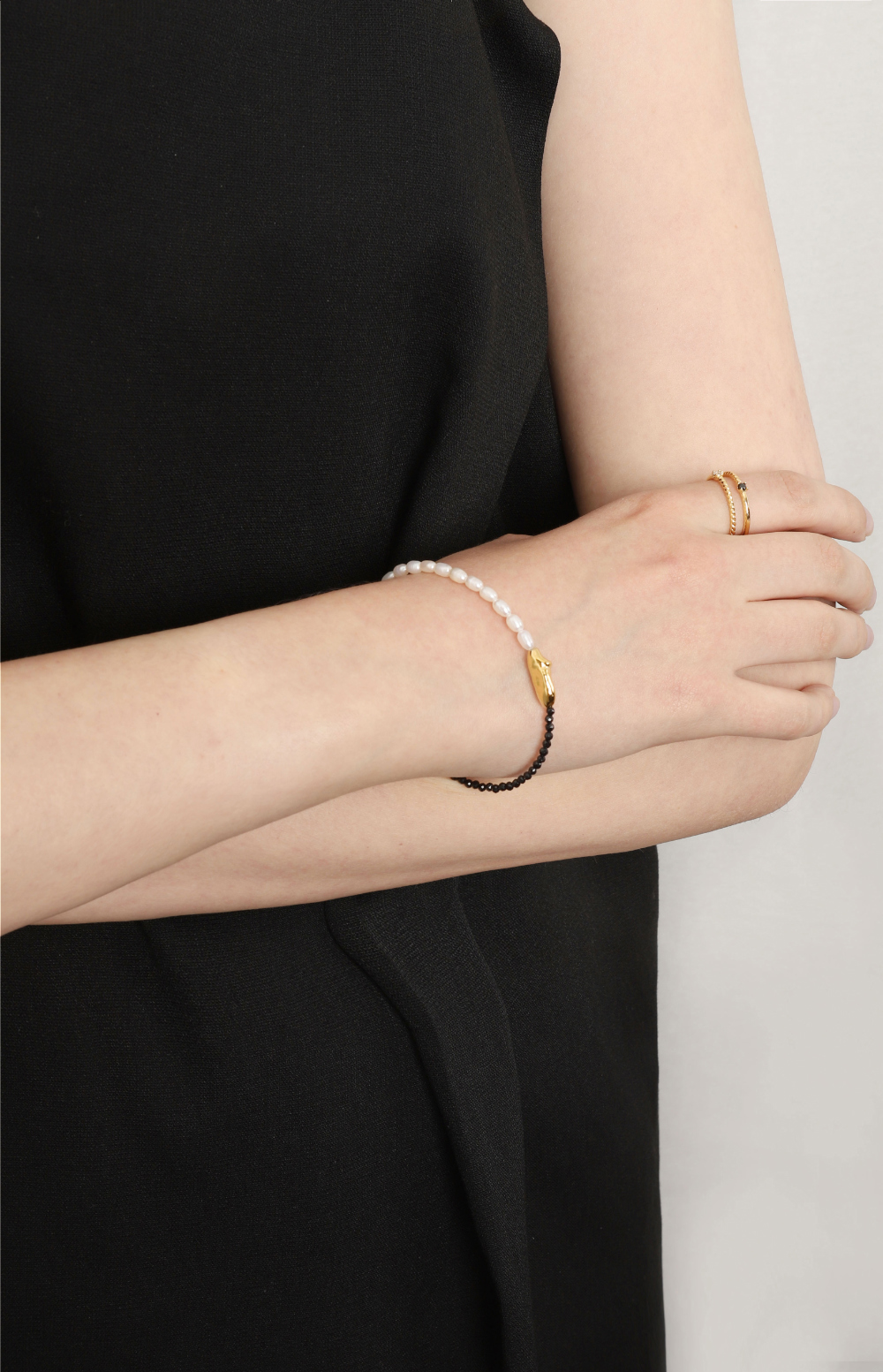 [Celeb Pick]  Silver925 Half Bracelet PS077B Detail Cut