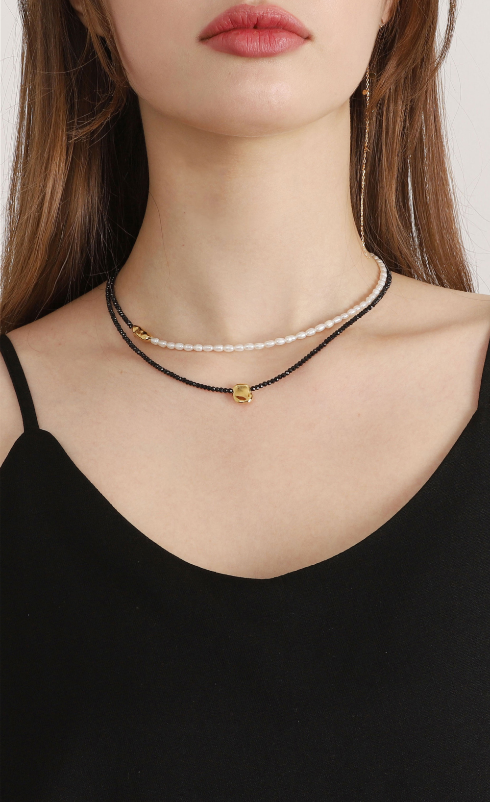 [Celeb Pick] Silver925 Fresh Water Pearl Necklace PS079N Detail Cut