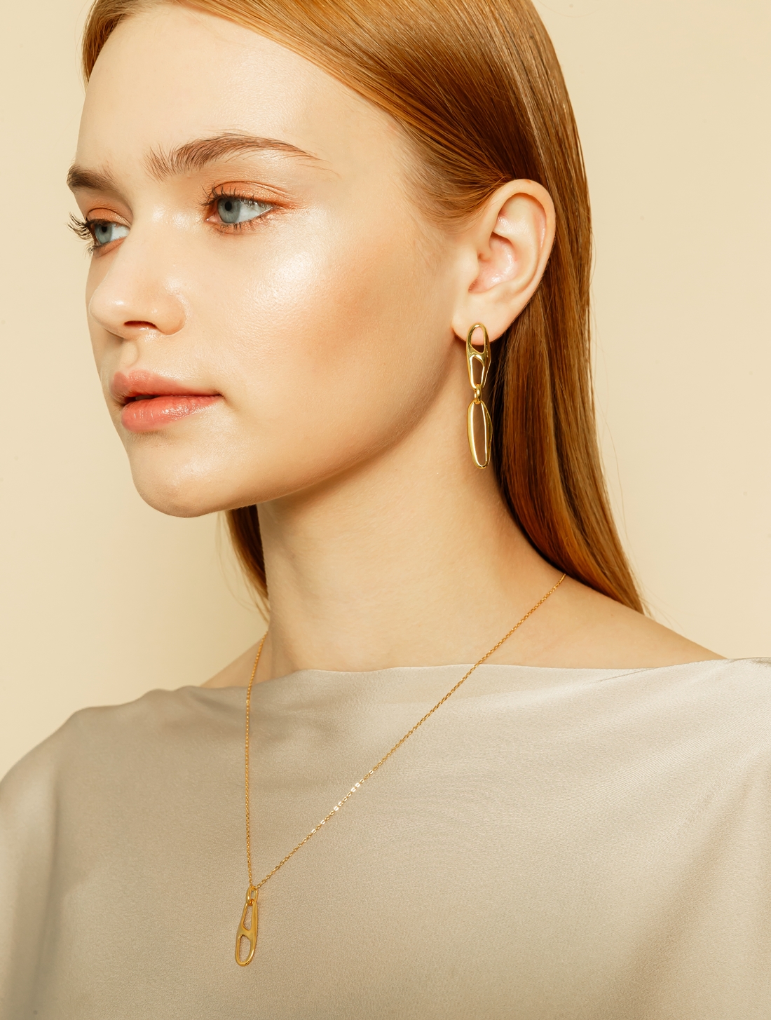 OZEL [Celeb Pick] Silver925 Munch Necklace PS086-1N Main Photography