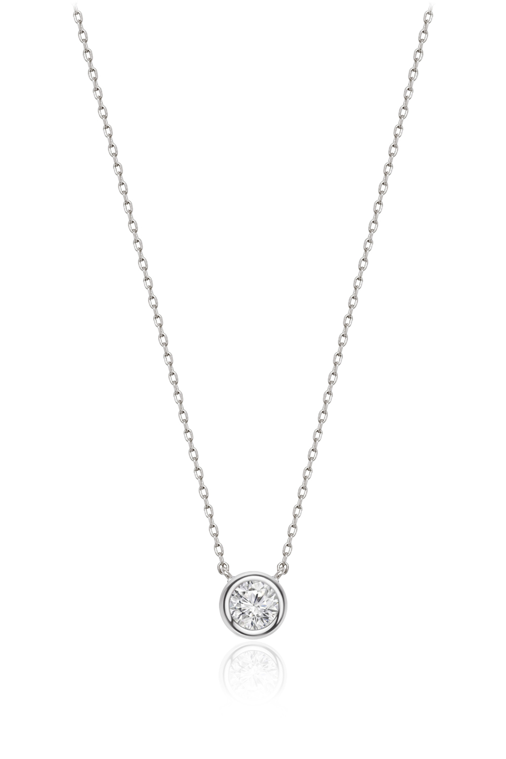 OZEL [Celeb Pick] Silver925 Moissanite 0.3ct Necklace PS105N Main Photography