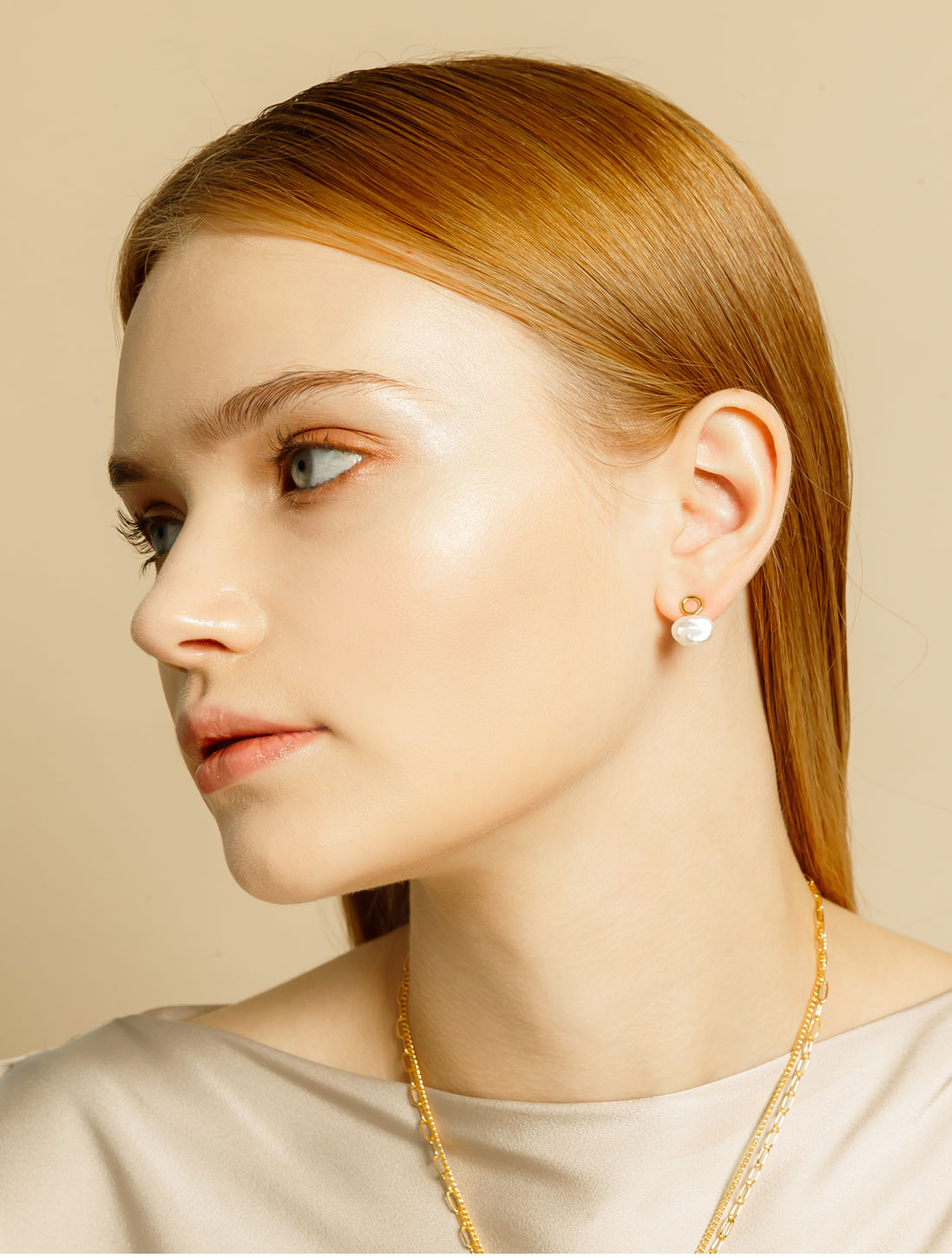 OZEL Silver925 Fog Earrings PS122E Main Photography