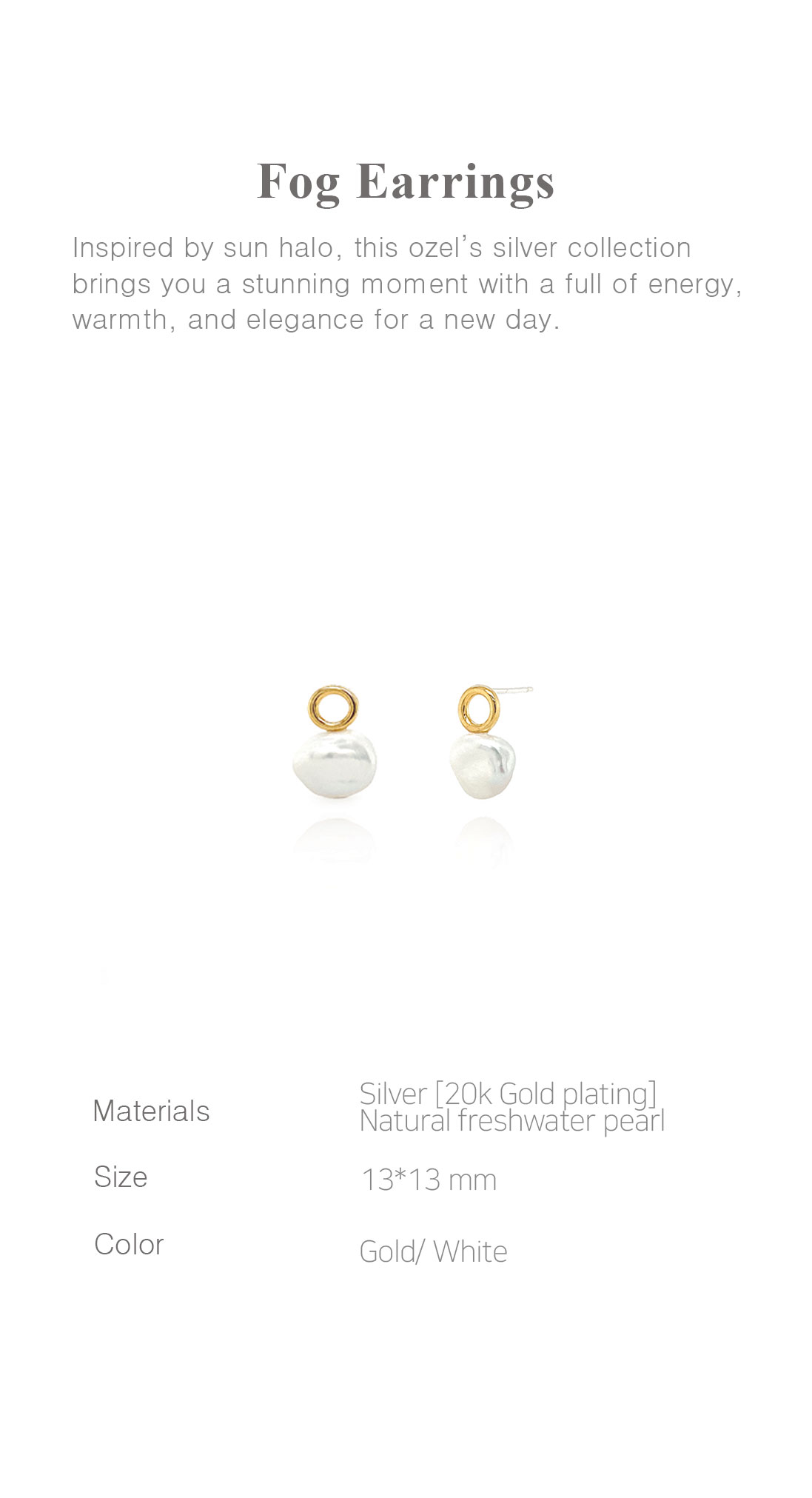 Silver925 Fog Earrings PS122E Detail Cut