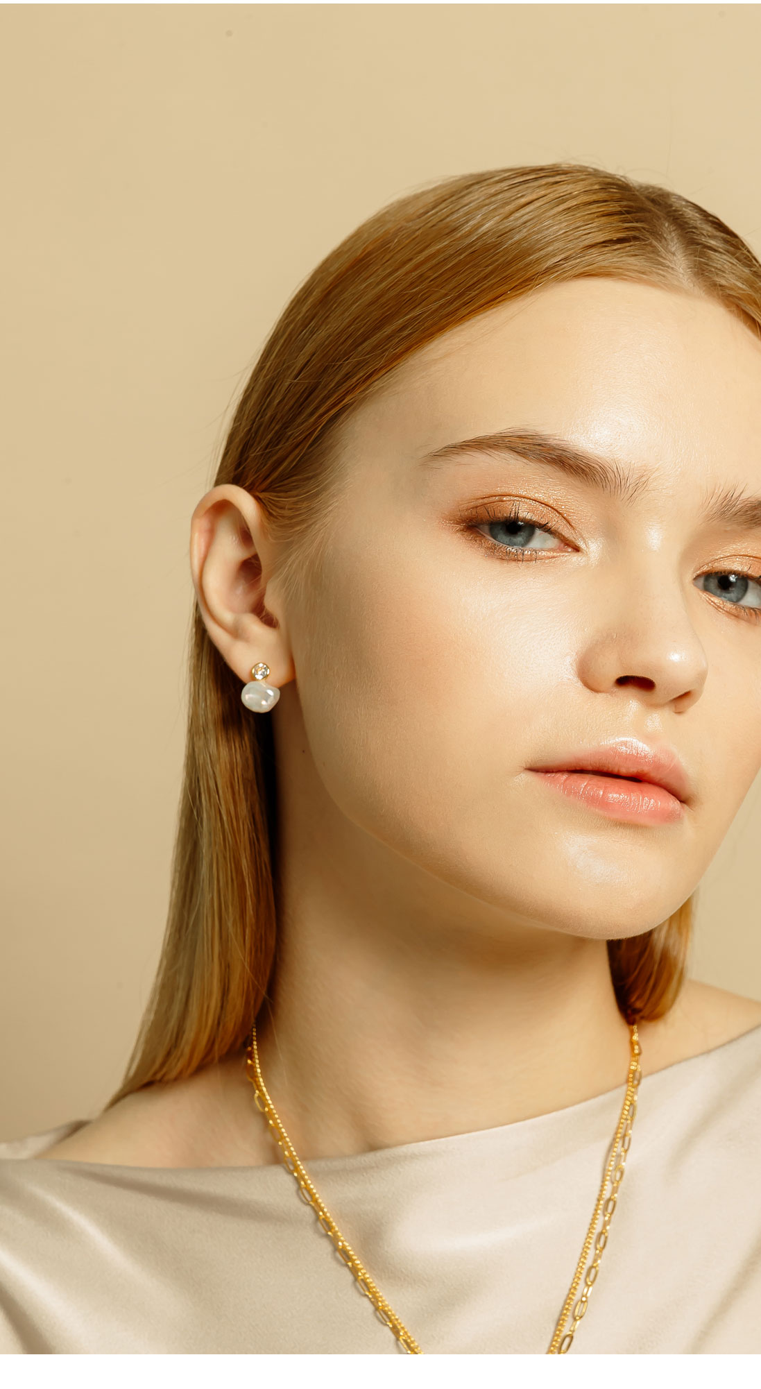 Silver925 Amande Silver Earrings PS123E Detail Cut