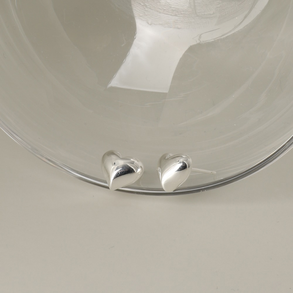OZEL Silver925 Romantic Heart Stud Earrings PS151E Main Photography