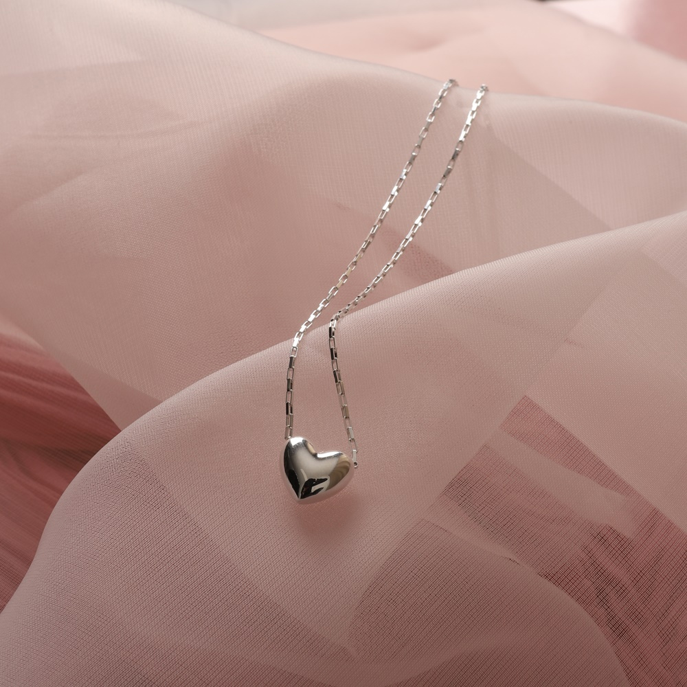 OZEL Silver925 Romantic Heart Pendant Necklace PS151N Main Photography