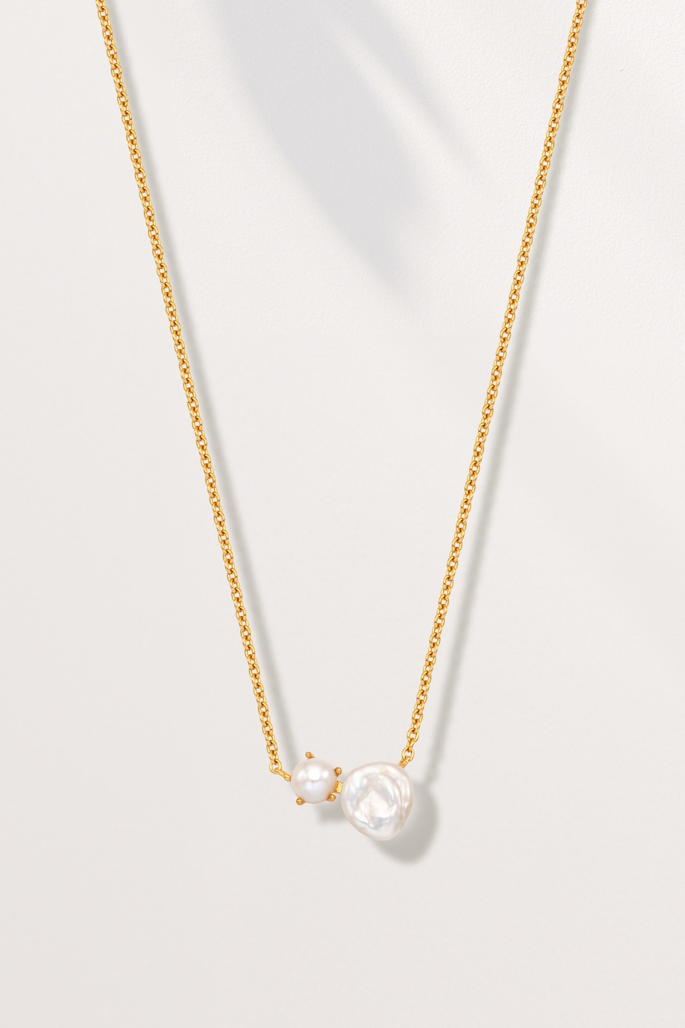 OZEL Silver925 Dew Drop Fresh Water Pearl Necklace PS154N Main Photography