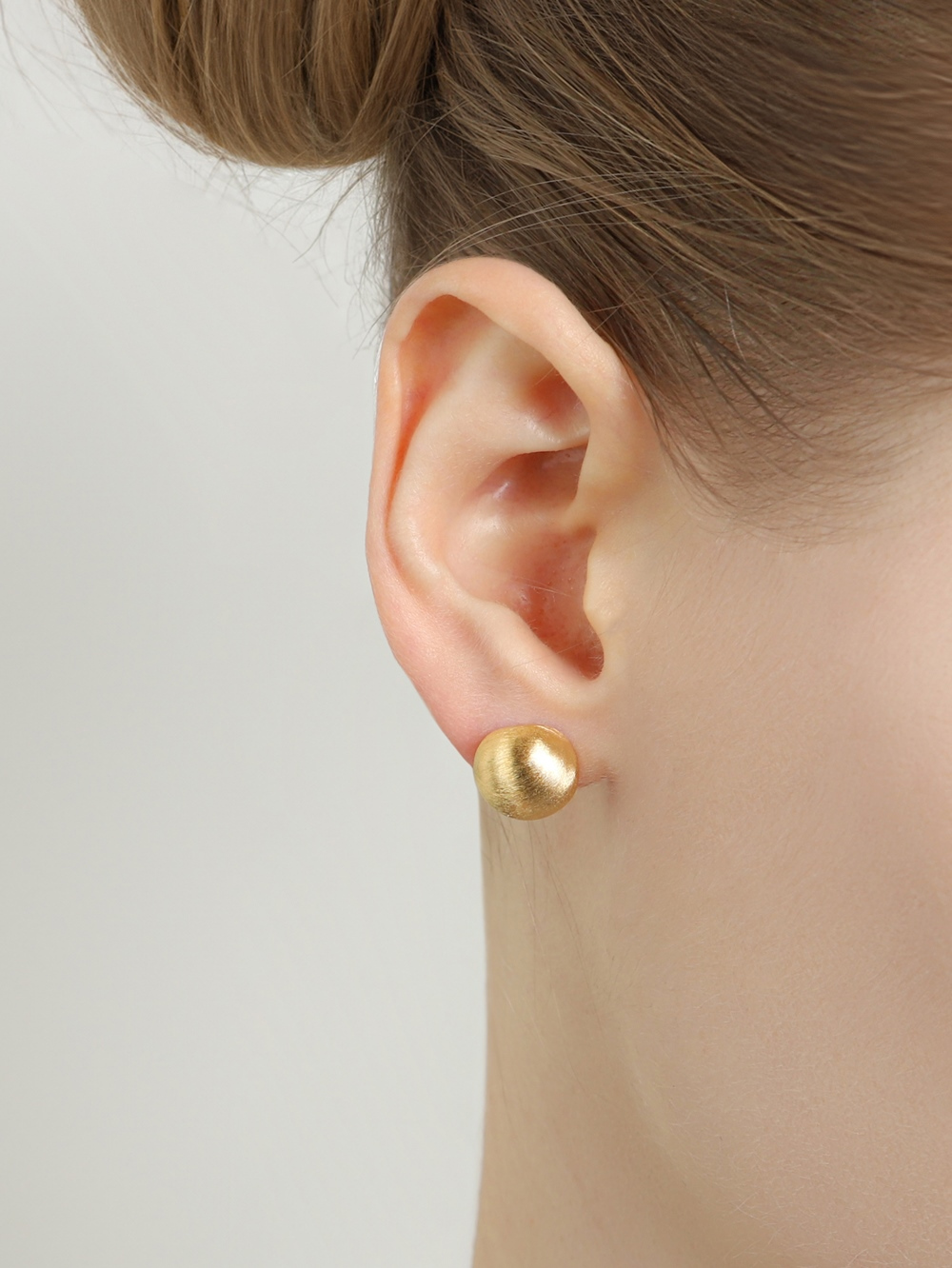 Silver925 Sandy Cutting Ball Earrings PS160E,PS161E Detail Cut