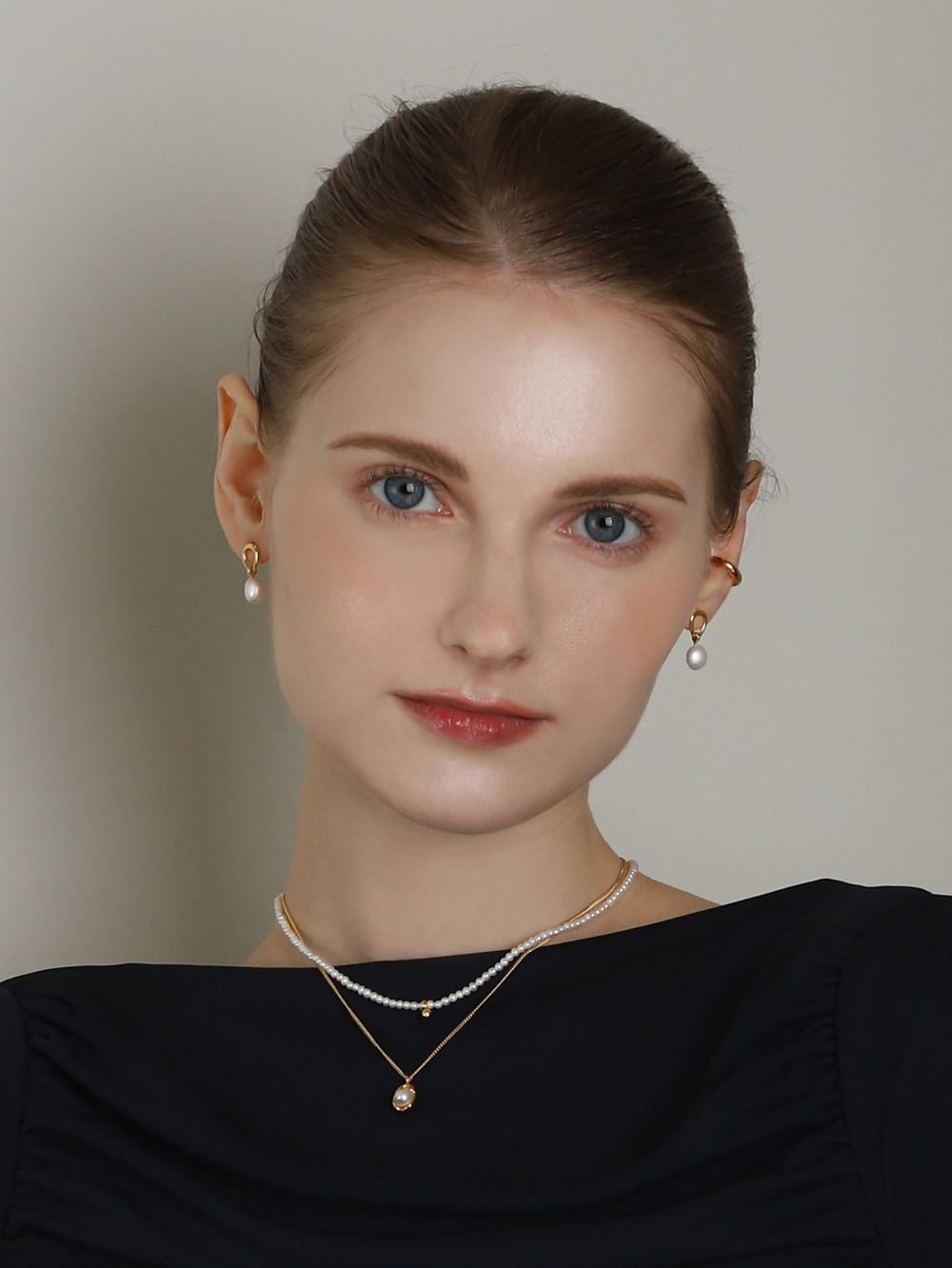 OZEL Silver925 Fresh Water Pearl Shell Pendant Necklace PS166N Main Photography