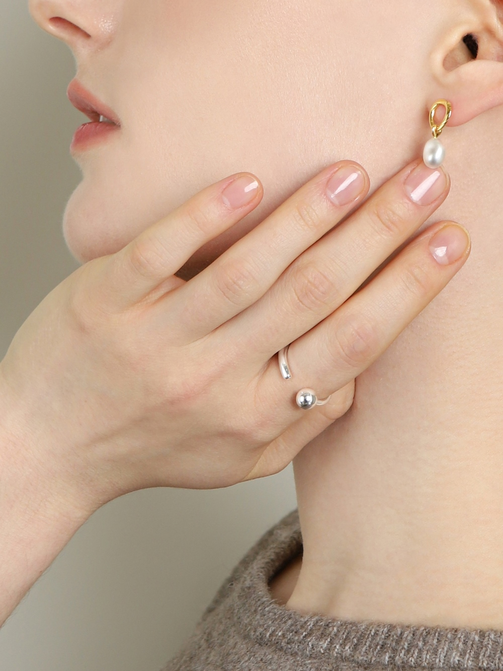 [Celeb Pick] Silver925 Connect Open Ring PS169R Detail Cut