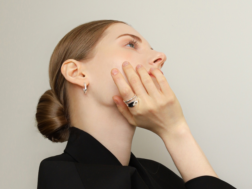 [Celeb Pick] Silver925 Cutout Wide Ring PS170R Detail Cut