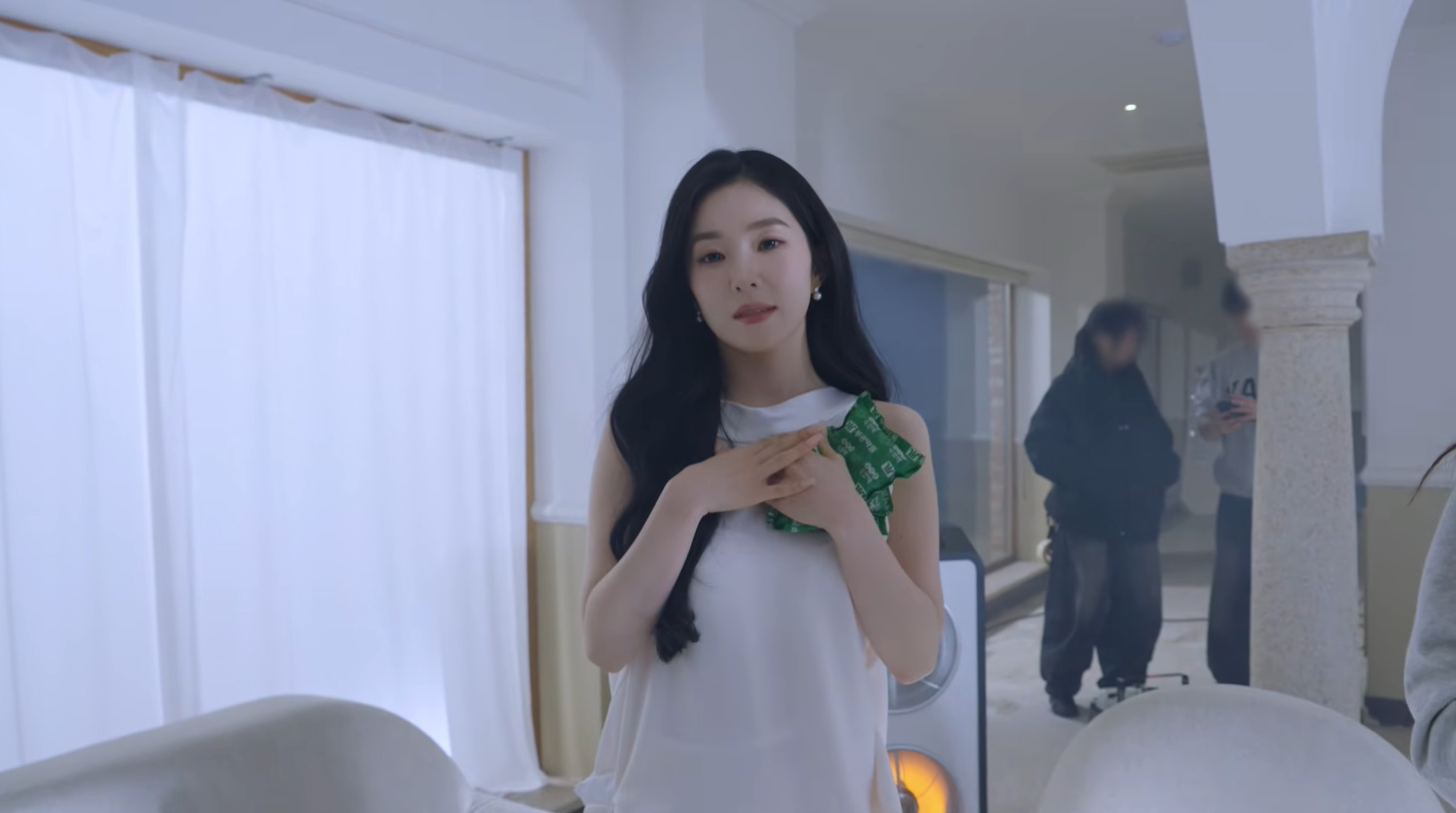 레드벨벳 아이린 귀걸이 - 아이린 공식 유튜브 오젤(Ozel) 오젤 귀걸이 착용 화보 9