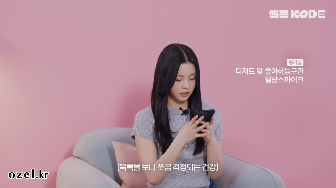 엔믹스 규진 목걸이 - 유튜브 셀폰코드 오젤(Ozel) 오젤 목걸이, 반지 2개 착용 화보 12